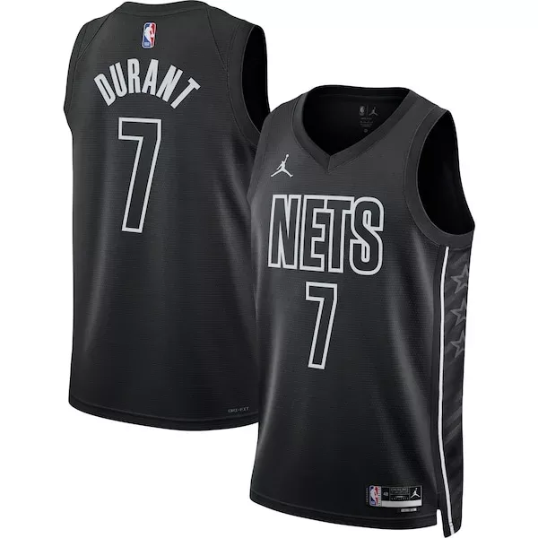 Fascinante Kevin Durant Brooklyn Nets Jordan Brand Unisex Swingman Jersey Statement Edition Black per i Fan Veri