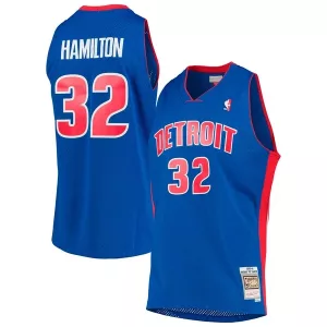 Bellissimo Carino Richard Hamilton Detroit Pistons 2003/04 Hardwood Classics Swingman Jersey Blue per i Fan Veri