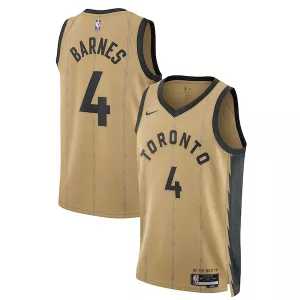 Bellissimo Cool Scottie Barnes Toronto Raptors Nike Unisex 2023/24 Swingman Jersey Gold City Edition per i Fan Veri