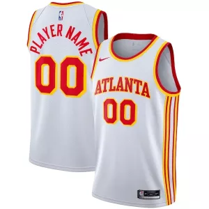 Bellissimo Duraturo Attraente Atlanta Hawks Nike 2020/21 Swingman Custom Jersey Association Edition White per i Fan Veri