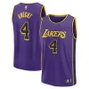Bellissimo Eccezionale Splendido Dalton Knecht Los Angeles Lakers Fast Break Replica Player Jersey Statement Edition Purple per i Fan Veri