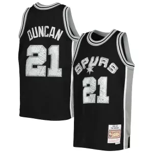 Bellissimo Pratico Raffinato Tim Duncan San Antonio Spurs Youth 1998/99 Hardwood Classics 75th Anniversary Diamond Jersey per i Fan Veri