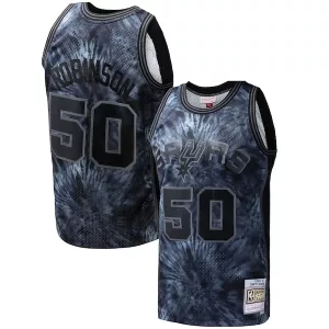 Carino David Robinson San Antonio Spurs Hardwood Classics 1998/99 Tie Dye Swingman Jersey Black per i Fan Veri