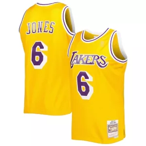 Carino Eddie Jones Los Angeles Lakers 1996/97 Hardwood Classics Swingman Jersey Gold per i Fan Veri