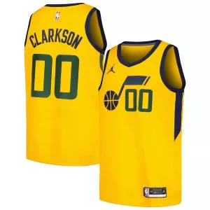 Carino Jordan Clarkson Utah Jazz Jordan Brand Swingman Player Jersey Statement Edition Yellow per i Fan Veri