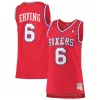 Carino Julius Erving Philadelphia 76ers Women's 1982/83 Hardwood Classics Swingman Jersey Red per i Fan Veri