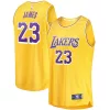 Carino Moderno LeBron James Los Angeles Lakers Youth Fast Break Player Jersey Icon Edition Gold per i Fan Veri