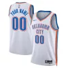 Carino Oklahoma City Thunder Nike Unisex Swingman Custom Jersey White Association Edition per i Fan Veri