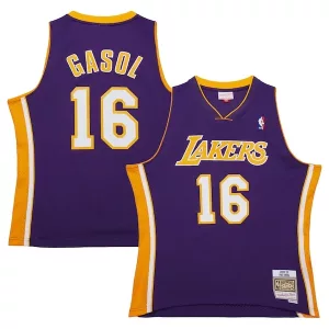 Carino Raffinato Comodo Pau Gasol Los Angeles Lakers 2009/10 Hardwood Classics Swingman Jersey Purple per i Fan Veri