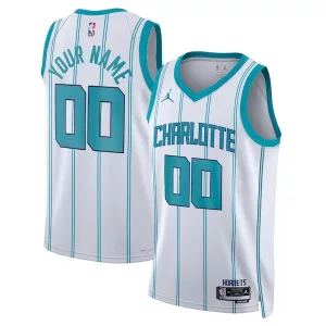 Carino Sofisticato Prestigioso Charlotte Hornets Jordan Brand Unisex Swingman Custom Jersey White Association Edition per i Fan Veri