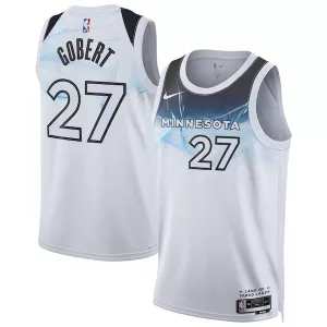 Carino Stupendo Rudy Gobert Minnesota Timberwolves Nike Unisex 2024/25 Swingman Player Jersey City Edition White per i Fan Veri
