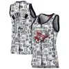Carino Vince Carter Toronto Raptors Women's 1998 Doodle Swingman Jersey White per i Fan Veri