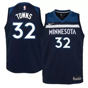 Classico Eccezionale Karl Anthony Towns Minnesota Timberwolves Nike Youth Swingman Jersey Navy Icon Edition per i Fan Veri