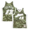Classico John Stockton Utah Jazz Hardwood Classics 1998/99 Ghost Green Swingman Jersey Camo per i Fan Veri