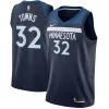 Classico Karl Anthony Towns Minnesota Timberwolves Nike Swingman Jersey Navy Icon Edition per i Fan Veri