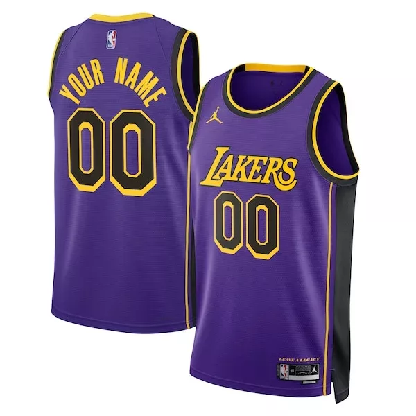 Classico Los Angeles Lakers Jordan Brand Unisex 2022/23 Swingman Custom Jersey Statement Edition Purple per i Fan Veri