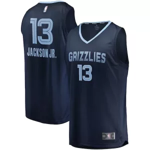 Classico Lussuoso Robusto Jaren Jackson Jr. Memphis Grizzlies Replica Fast Break Jersey Navy Icon Edition per i Fan Veri