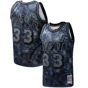 Classico Sofisticato Alonzo Mourning Miami Heat Hardwood Classics 1996/97 Tie Dye Swingman Jersey Black per i Fan Veri