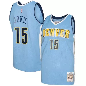 Classico Sofisticato Eccezionale Nikola Jokic Denver Nuggets 2016/17 Swingman Jersey Light Blue per i Fan Veri