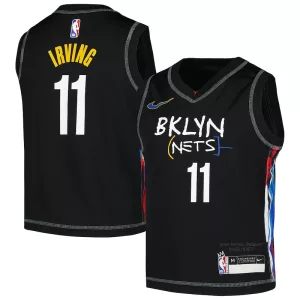 Comodo Bellissimo Kyrie Irving Brooklyn Nets Nike Preschool 2020/21 Swingman Jersey City Edition Black per i Fan Veri