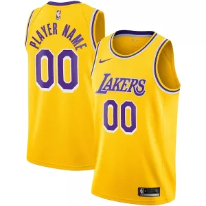 Comodo Los Angeles Lakers Nike 2020/21 Swingman Custom Jersey Icon Edition Gold per i Fan Veri