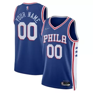 Comodo Raffinato Philadelphia 76ers Nike 2021/22 Diamond Swingman Custom Jersey Icon Edition Royal per i Fan Veri