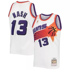Comodo Raffinato Steve Nash Phoenix Suns 2001/02 Hardwood Classics Swingman Jersey White/Purple per i Fan Veri