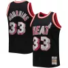 Comodo Robusto Classico Alonzo Mourning Miami Heat 1996/97 Hardwood Classics NBA 75th Anniversary Diamond Swingman Jersey Black per i Fan Veri