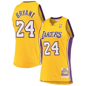 Comodo Stupendo Men's Los Angeles Lakers Kobe Bryant Gold Hardwood Classics 2008 09 Authentic Jersey per i Fan Veri