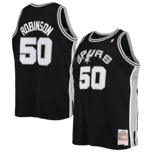 Cool Comodo Trendy David Robinson San Antonio Spurs 1998/99 Big & Tall Hardwood Classics Swingman Jersey Black per i Fan Veri