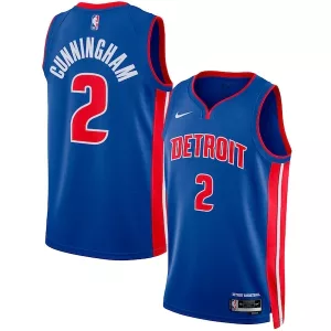 Cool Delizioso Elegante Cade Cunningham Detroit Pistons Nike Unisex Swingman Jersey Icon Edition Blue/White per i Fan Veri