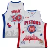 Cool Detroit Pistons x Tats Cru Hardwood Classics Fashion Jersey White per i Fan Veri