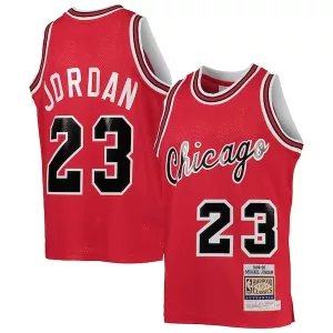 Cool Fascinante Youth Chicago Bulls Michael Jordan Red 1984/85 Hardwood Classics Authentic Jersey per i Fan Veri