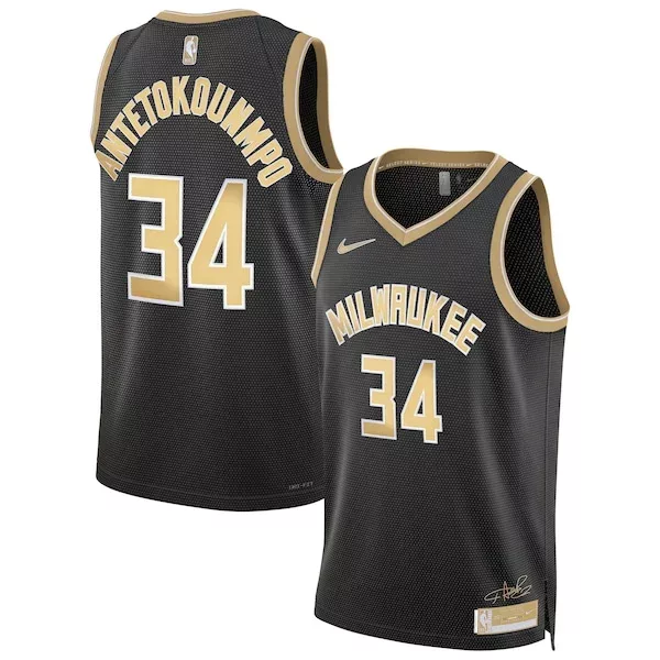 Cool Giannis Antetokounmpo Milwaukee Bucks Nike Unisex Select Series Swingman Jersey聽鈥?Black per i Fan Veri
