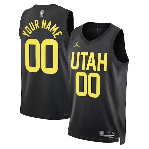 Cool Incantevole Utah Jazz Jordan Brand Unisex 2022/23 Swingman Custom Jersey Statement Edition Black per i Fan Veri