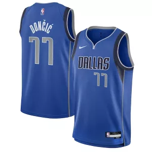 Cool Lussuoso Prestigioso Luka Dončić Dallas Mavericks Nike Youth Swingman Jersey Icon Edition Blue per i Fan Veri