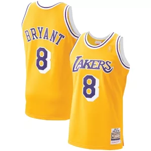 Cool Robusto Men's Los Angeles Lakers Kobe Bryant Gold 1996 97 Hardwood Classics Authentic Player Jersey per i Fan Veri