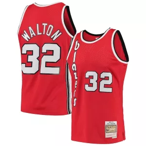 Cool Stupendo Bill Walton Portland Trail Blazers 1976/77 Hardwood Classics Swingman Jersey Red per i Fan Veri