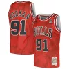 Delizioso Dennis Rodman Chicago Bulls 1997/98 Hardwood Classics Asian Heritage 6.0 Swingman Throwback Player Jersey Red per i Fan Veri