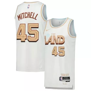 Delizioso Donovan Mitchell Cleveland Cavaliers Nike Swingman Player Jersey City Edition White per i Fan Veri