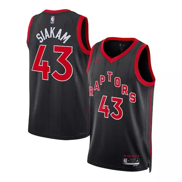 Delizioso Lussuoso Pascal Siakam Toronto Raptors Jordan Brand Unisex Swingman Jersey Statement Edition Black per i Fan Veri