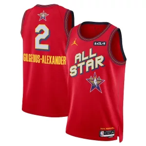 Delizioso Meraviglioso Shai Gilgeous Alexander Nike Unisex 2025 NBA All Star Game Swingman Player Jersey Red per i Fan Veri