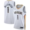 Delizioso Ottimo Incantevole Zion Williamson New Orleans Pelicans Nike Unisex Swingman Jersey Association Edition White/Navy per i Fan Veri