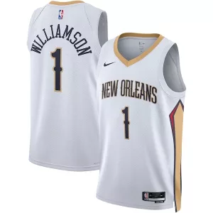 Delizioso Ottimo Incantevole Zion Williamson New Orleans Pelicans Nike Unisex Swingman Jersey Association Edition White/Navy per i Fan Veri