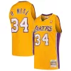 Delizioso Raffinato Shaquille O'Neal Los Angeles Lakers Hardwood Classics Swingman Jersey Gold per i Fan Veri