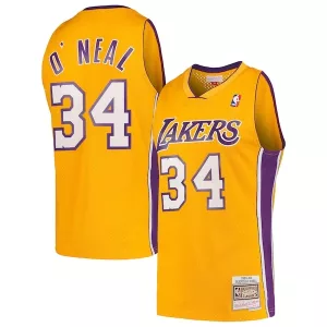 Delizioso Raffinato Shaquille O'Neal Los Angeles Lakers Hardwood Classics Swingman Jersey Gold per i Fan Veri