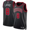 Delizioso Robusto Zach LaVine Chicago Bulls Jordan Brand Unisex Swingman Jersey Statement Edition Black per i Fan Veri