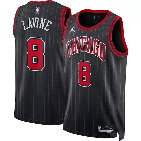Delizioso Robusto Zach LaVine Chicago Bulls Jordan Brand Unisex Swingman Jersey Statement Edition Black per i Fan Veri