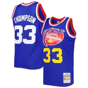 Duraturo Comodo David Thompson Denver Nuggets Hardwood Classics 1975/76 Swingman Jersey Royal per i Fan Veri