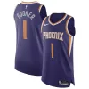 Duraturo Devin Booker Phoenix Suns Nike Authentic Jersey Association Edition Purple per i Fan Veri